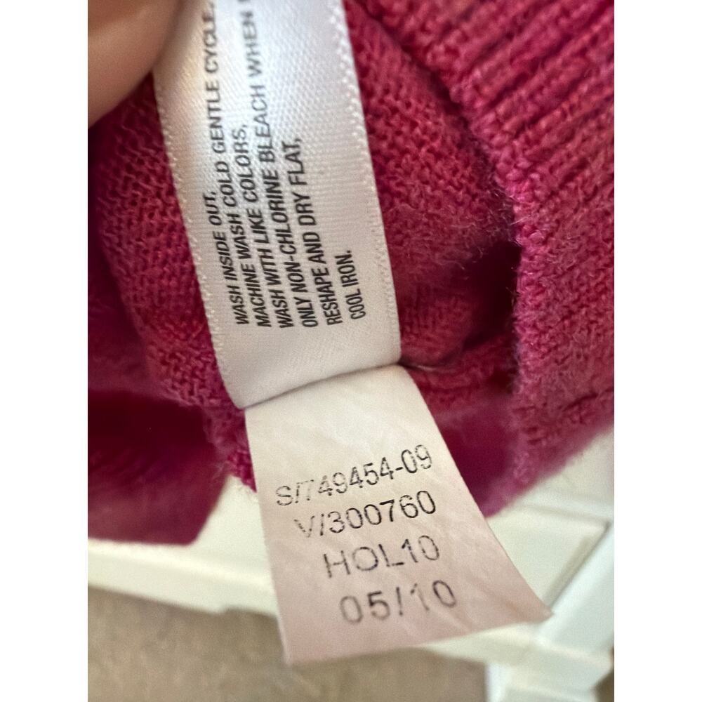 Gap Ultrasolft Wool V-Neck Sweater Women's Size Medium Old Money Luxury Twee - Picture 6 of 6